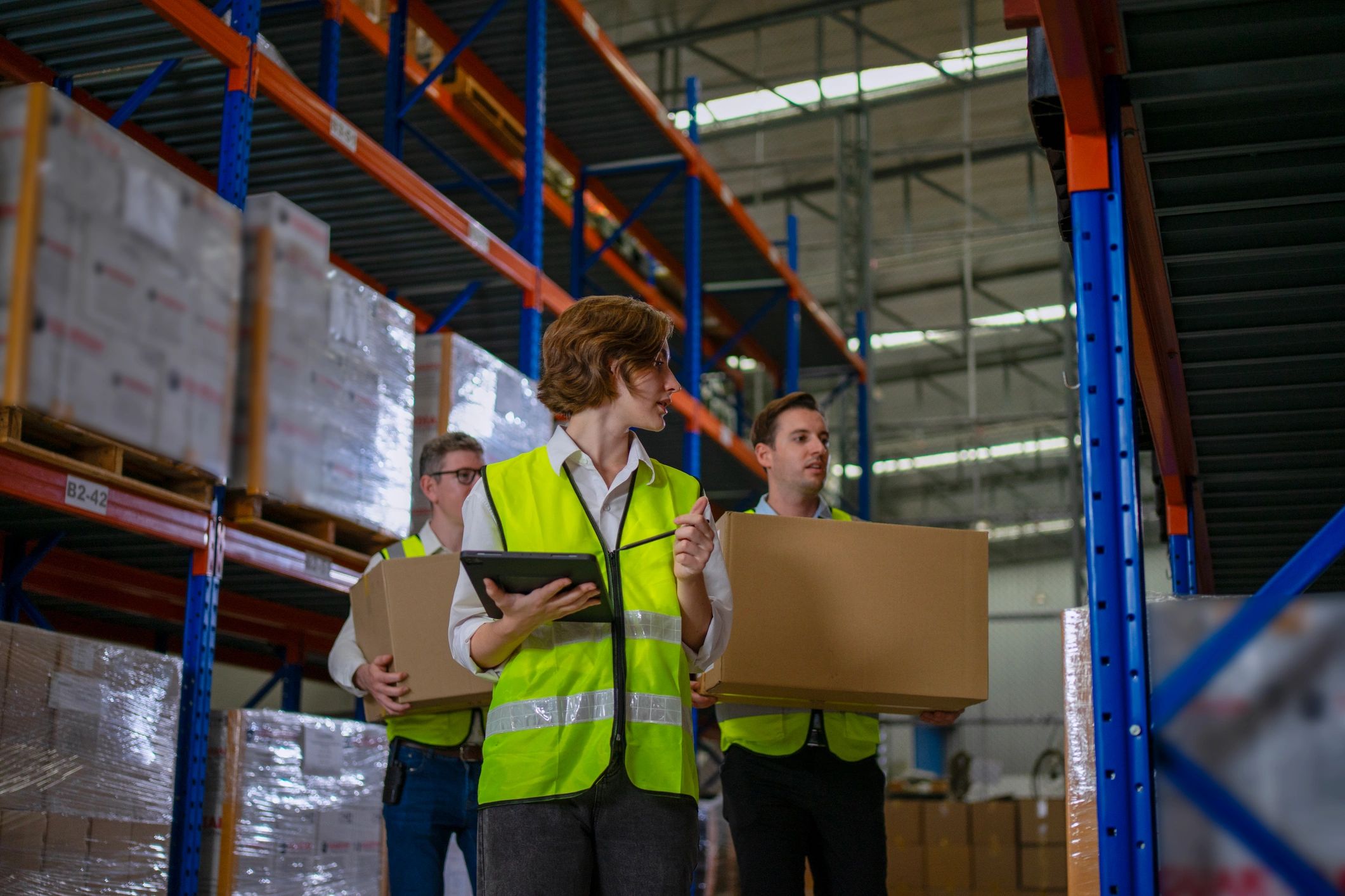 Logistics staff portrait for testimonial
